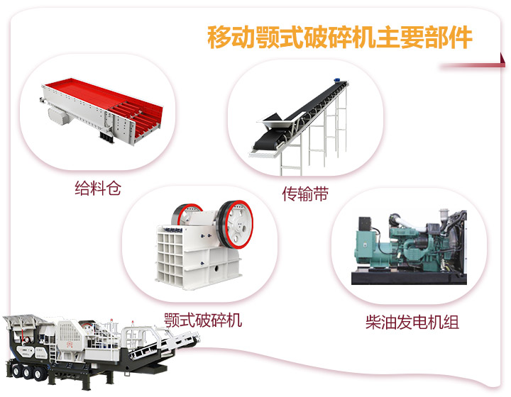 小型移動顎式破碎車一體式生產(chǎn)，占地面積小